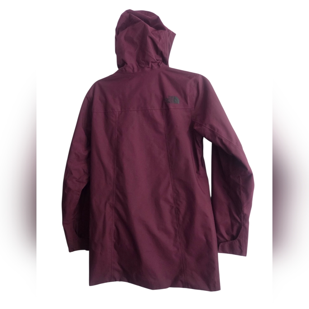 The North Face Burgundy Hooded Jacket - Picture 5 of 16